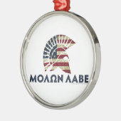 Molon Labe. Metalen Ornament (Links)