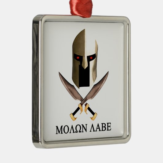 MOLON LABE METALEN ORNAMENT (Rechts)