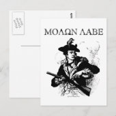 Molon Labe Minuteman Briefkaart (Voorkant / Achterkant)