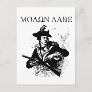 Molon Labe Minuteman Briefkaart