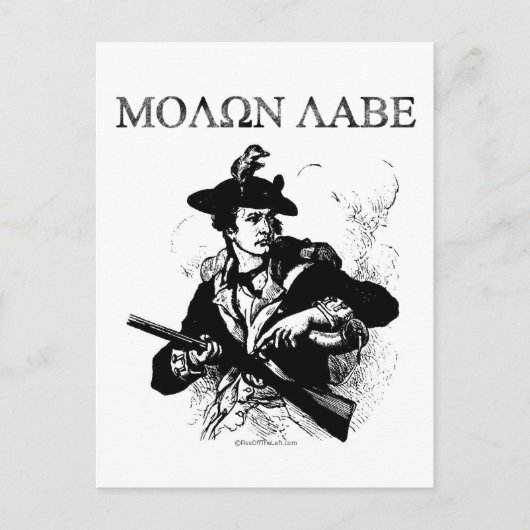 Molon Labe Minuteman Briefkaart (Voorkant)