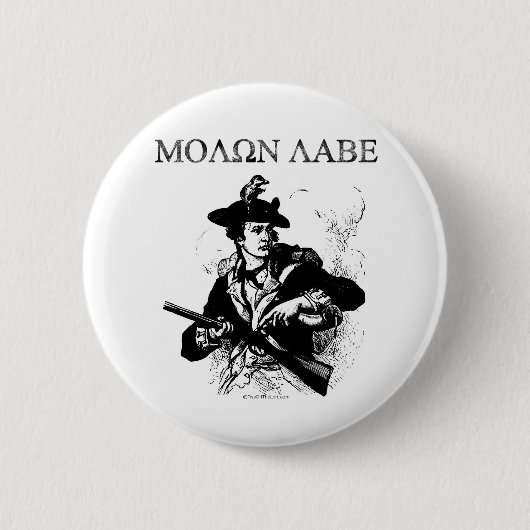 Molon Labe Minuteman Ronde Button 5,7 Cm (Voorkant)