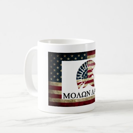 Molon Labe Mok (Voorkant links)