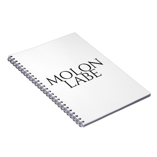 Molon Labe Notitieboek (Rechterzijde)