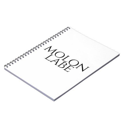 Molon Labe Notitieboek (Linkerzijde)