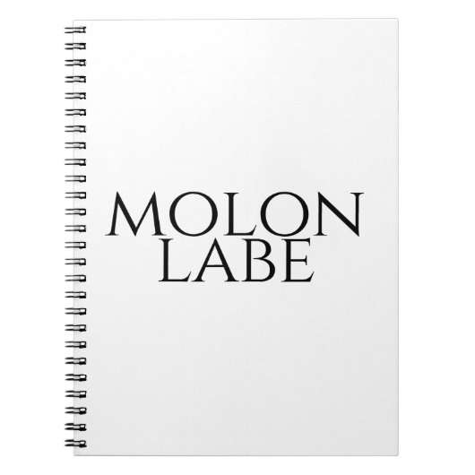 Molon Labe Notitieboek (Voorkant)