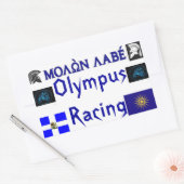 Molon Labe Olympus Racing Ticket Rechthoekige Sticker (Envelop)