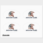 Molon Labe. Ovale Sticker (Vel)