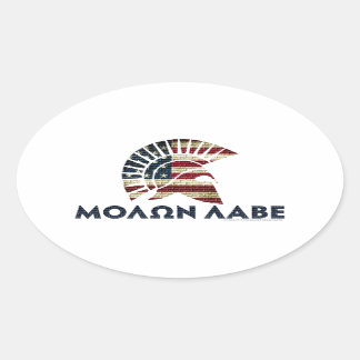 Molon Labe. Ovale Sticker