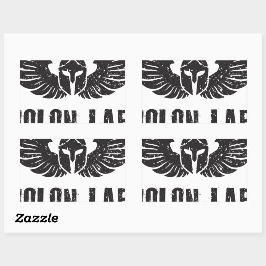 Molon Labe Rechthoekige Sticker (Vel)