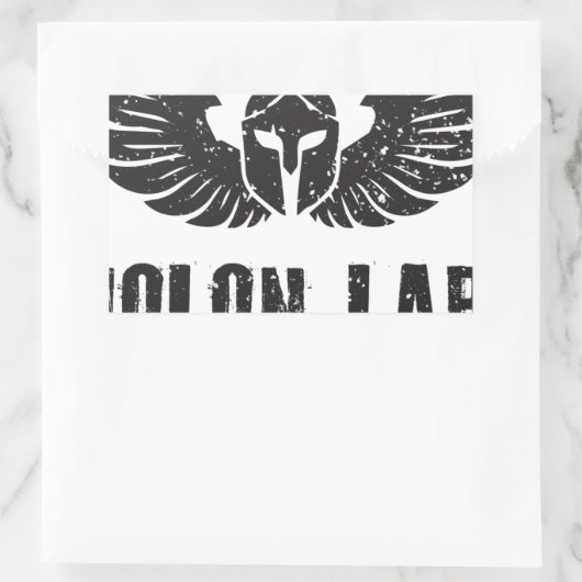 Molon Labe Rechthoekige Sticker (Tas)