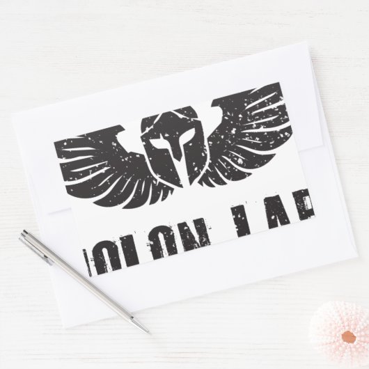 Molon Labe Rechthoekige Sticker (Envelop)