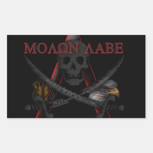 Molon Labe Resistance Sticker (Voorkant)