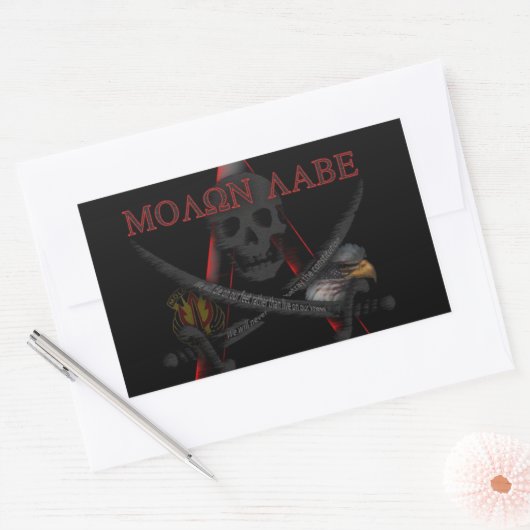 Molon Labe Resistance Sticker (Envelop)