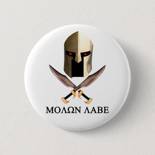 MOLON LABE RONDE BUTTON 5,7 CM (Voorkant)