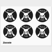 Molon Labe Ronde Sticker (Vel)