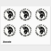 Molon Labe Ronde Sticker (Vel)