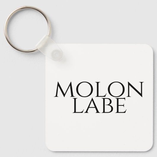 Molon Labe Sleutelhanger (Voorkant)