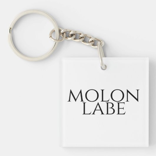 Molon Labe Sleutelhanger (voorkant)