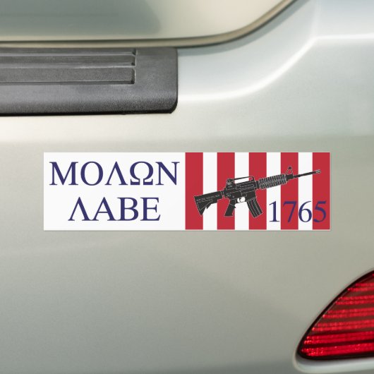 Molon Labe/Sons of Liberty Bumpersticker (Op auto)