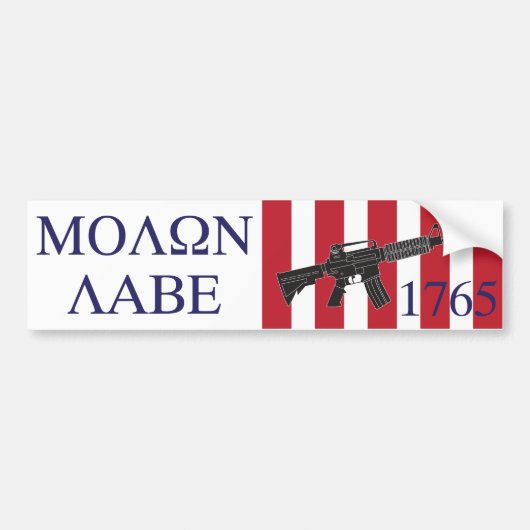 Molon Labe/Sons of Liberty Bumpersticker (Voorkant)