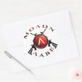 molon labe spartaans schild ronde sticker (Envelop)