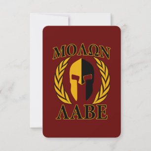 Molon Labe Spartaanse Helm Lauwerblad Burgundy