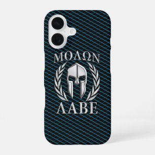 Molon Labe Spartaanse Helm Lauwerbladeren iPhone 16 Hoesje