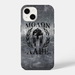 Molon Labe Spartaanse Helm Lauwerbladeren iPhone 14 Hoesje
