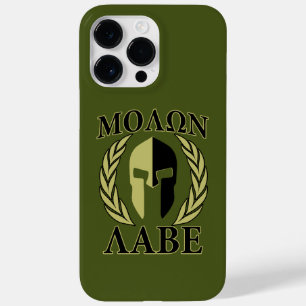 Molon Labe Spartaanse helm lauweren Case-Mate iPhone 14 Pro Max Hoesje