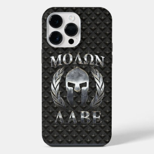 Molon Labe Spartaanse Helm Lauwerkrans iPhone 14 Pro Max Hoesje