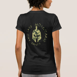 Molon Labe Spartaanse helm militair camouflage T-shirt