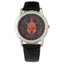 Molon Labe Spartaanse helm rood heren