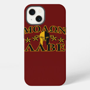 Molon Labe Spartaanse Krijger 5 sterren Bourgondië iPhone 13 Hoesje