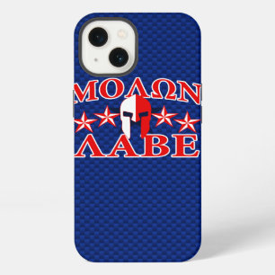 Molon Labe Spartaanse krijger masker 5 sterren Pat iPhone 13 Hoesje