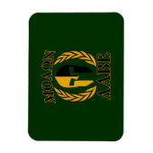 Molon Labe Spartaanse Lauweren Bosgroen Decor Magneet (Verticaal)
