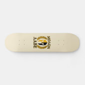 Molon Labe Spartaanse Masker Lauwerbladeren Beige  Skateboard (Horizontaal)