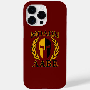 Molon Labe Spartaanse Masker Lauweren Bourgondiëro Case-Mate iPhone 14 Pro Max Hoesje