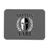 Molon Labe Spartaanse Masker Wapenrusting Lauwerkr Magneet (Horizontaal)