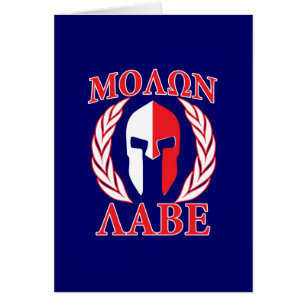 Molon Labe Spartaanse Pantser Lauweren Navy Blauwe