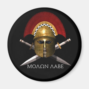 Molon Labe Spartaanse schedel Magneet