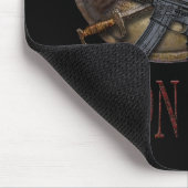 Molon Labe Spartaanse Schedel met M-4 Muismat (Hoek)