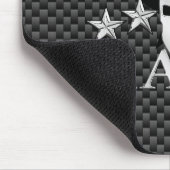 Molon Labe Spartaanse Warrior 5 sterren Koolstof Muismat (Hoek)