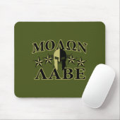 Molon Labe Spartan 5 sterren Olive Green Muismat (Met muis)