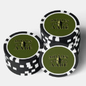 Molon Labe Spartan 5 sterren Olive Green Pokerchips (Opstapeling)