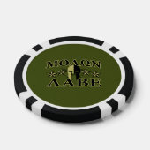 Molon Labe Spartan 5 sterren Olive Green Pokerchips (Enkel)