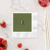 Molon Labe Spartan 5 sterren Olive Green Servet (Insitu)