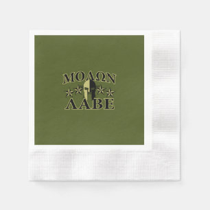 Molon Labe Spartan 5 sterren Olive Green Servet