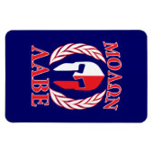Molon Labe Spartan Armor Laurels Navy Blue Magneet (Horizontaal)