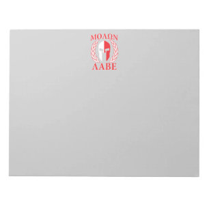Molon Labe Spartan Armor Laurels Navy Blue Notitieblok